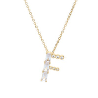Mixed Crystal Initial Necklace