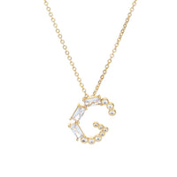 Mixed Crystal Initial Necklace