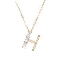 Mixed Crystal Initial Necklace