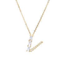Mixed Crystal Initial Necklace