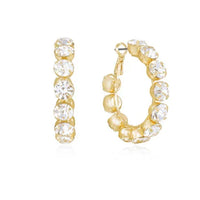Crystal Warrior Hoop Earrings