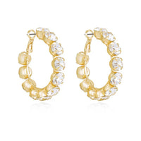 Crystal Warrior Hoop Earrings