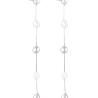 Alternating Freshwater Pearl Drop Earrings