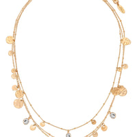 All in Layered Crystal Necklace Set