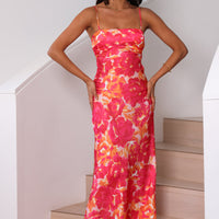 Starry Haze Midi Dress Pink