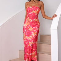 Starry Haze Midi Dress Pink