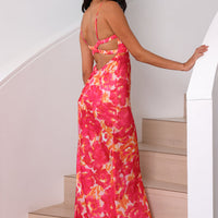 Starry Haze Midi Dress Pink