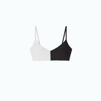 The Split Wanderlust Bikini Top - Sea Urchin & White Sand
