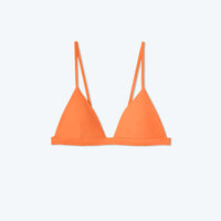 The Triangle Bikini Top - Tangerine