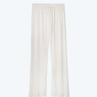 The Palazzo Pant With Ties - White Sand