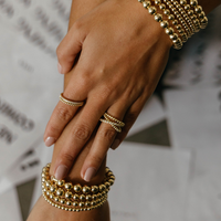 Allison Beaded Wrap Bracelet - 6 Row