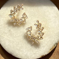 Arianna Baguette Earring Large