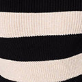 Striped High Neck Pleat Knit Maxi Dress