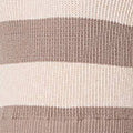 Striped High Neck Pleat Knit Maxi Dress
