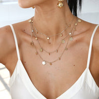 All in Layered Crystal Necklace Set