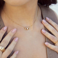 All Knowing Eye Crystal Necklace