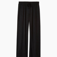 The Silky Luxe Palazzo Pants with Ties - Sea Urchin