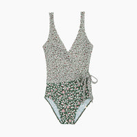 The Perfect Wrap One-Piece - Twilight Floral in Olive