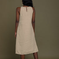 Reading Tea Leaves Dress in Neutral Beige