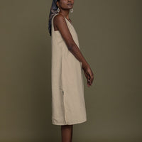 Reading Tea Leaves Dress in Neutral Beige