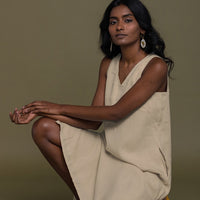 Reading Tea Leaves Dress in Neutral Beige