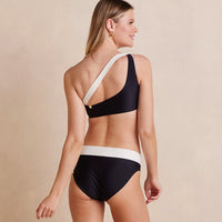 The Sidestroke Bikini Top - White Sand & Sea Urchin