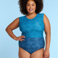 The Surf - Mixed Gingham in Calypso & Deep Sea