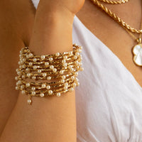 Blake Pearl Wrap Bracelet