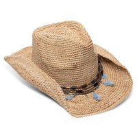 Morgan Natural Feather Raffia Hat