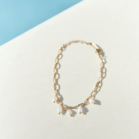 Pearl Bloom Bracelet Gold