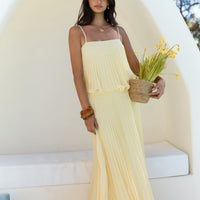 Basking Sunshine Crop Top Yellow