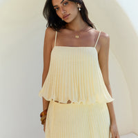 Basking Sunshine Crop Top Yellow