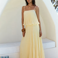Basking Sunshine Maxi Skirt Yellow
