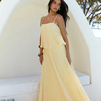 Basking Sunshine Maxi Skirt Yellow