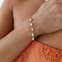 Pearl Bloom Bracelet Gold