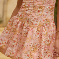 Heavenly Drift Floral Mini Dress Pink
