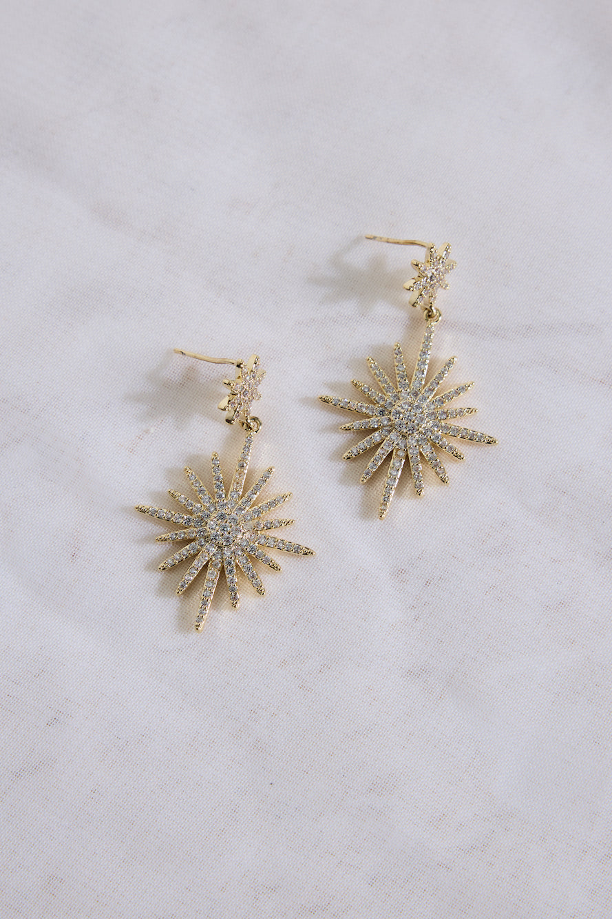 18k Gold Plated Under Stars Earrings Gold