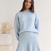 Season Of Dreams Knit Sweater Blue