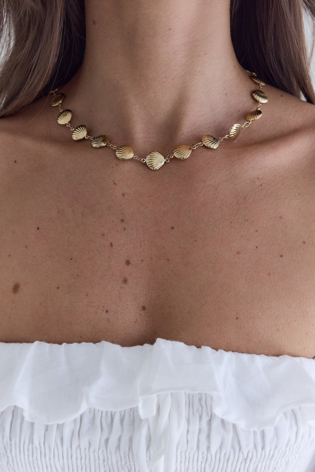 Wave Kissed Necklace Gold