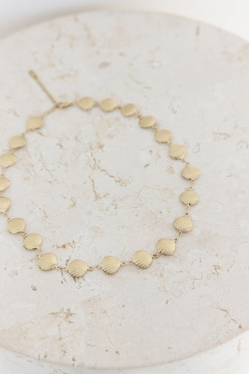 Wave Kissed Necklace Gold