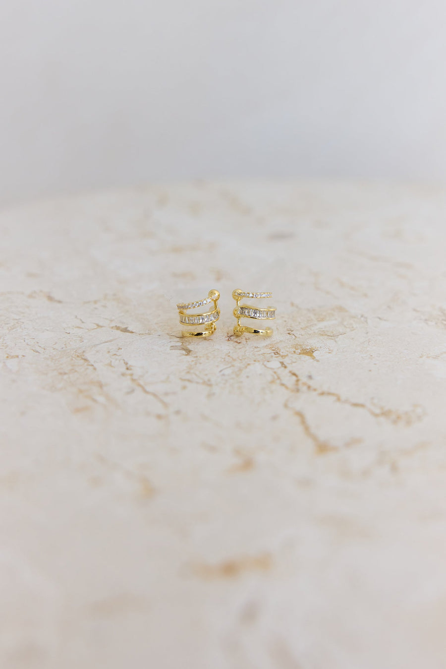 Levelled Soul Earrings Gold