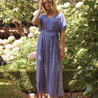 The Easy Breezy Voile Maxi Dress Cover-Up - Twilight Floral