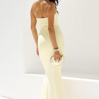 Kleo Strapless Maxi Dress Yellow