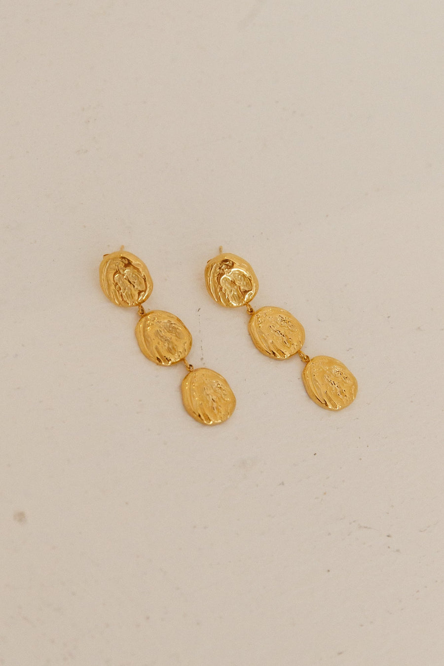 18k Gold Plated Hidden Gold Earrings Gold