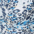 Animal Print Flared Sleeve Midi Dress