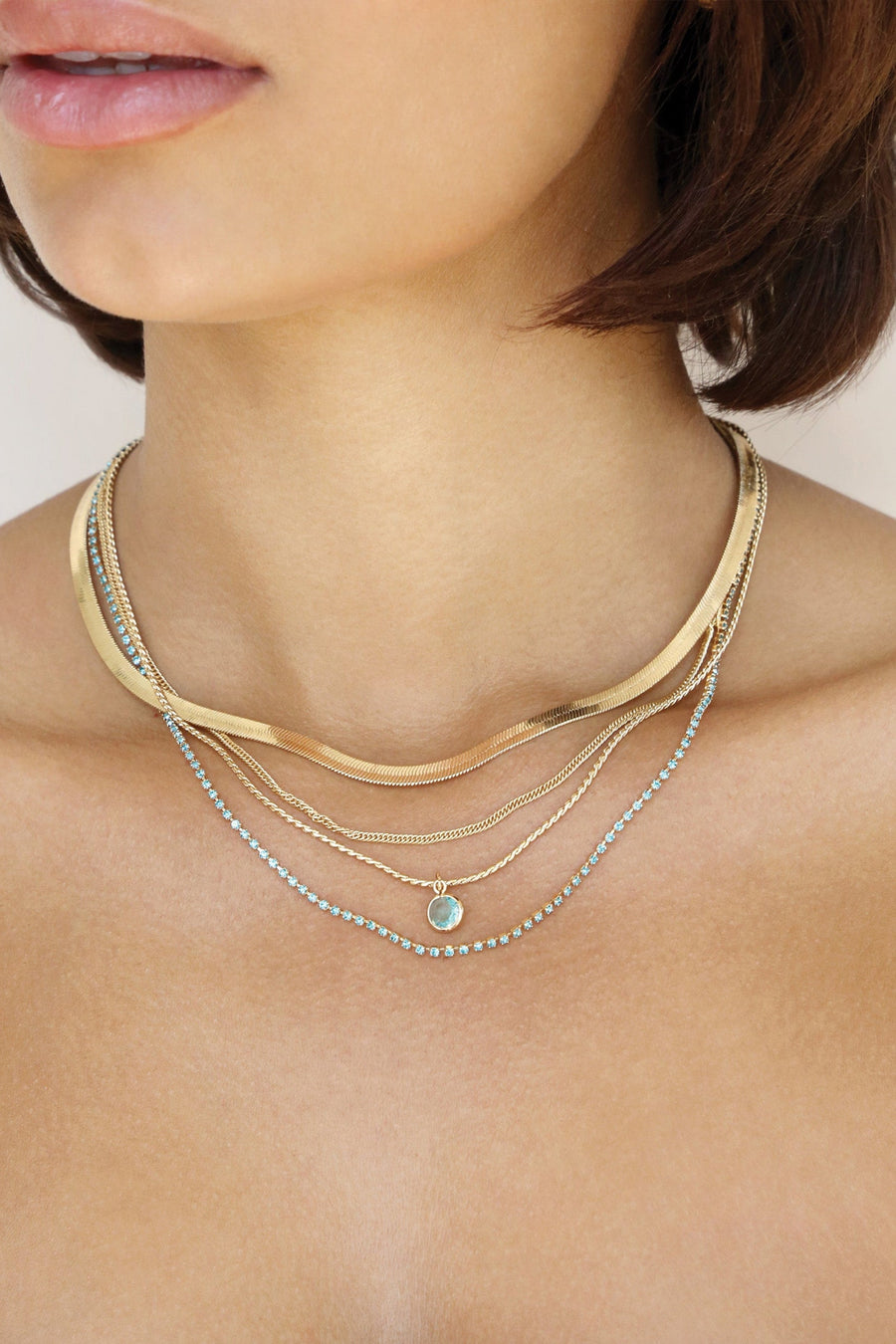 All the Chains Layered Necklace