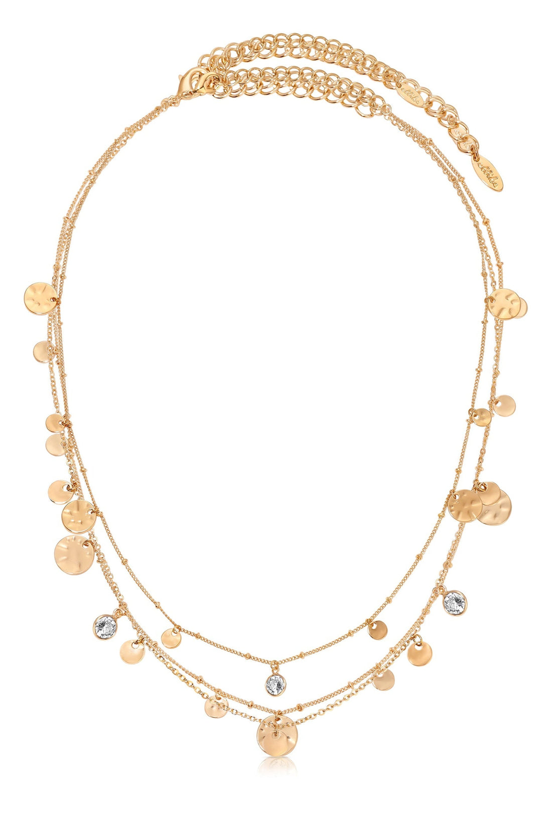All in Layered Crystal Necklace Set