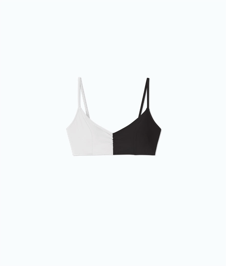 The Split Wanderlust Bikini Top - Sea Urchin & White Sand