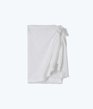 The Going Places Gauze Sarong - White Sand