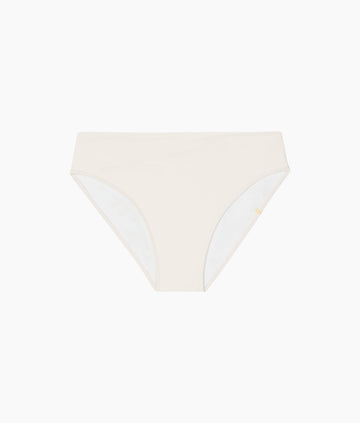 The Classic Mid-Rise Bikini Bottom - White Sand